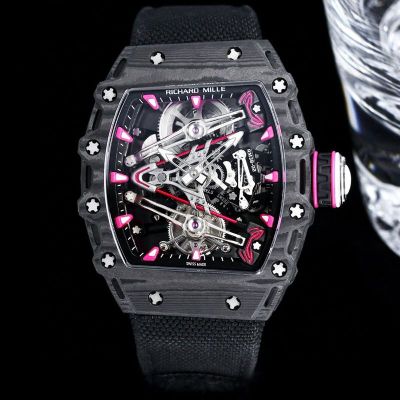 RICHARD MILLE Factory RM 38-02 Tourbillon Bubba Watson Black / White carbon fiber Watch